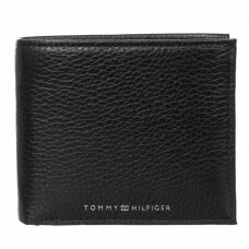 Piniginė TOMMY HILFIGER TH DOWNTOWN EXTRA CC AND COIN BLACK AM0AM08117